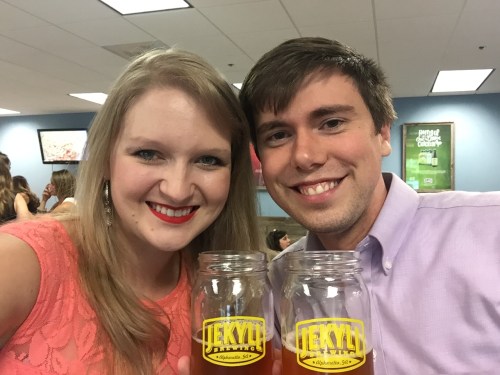 Celebrated Trey's Birthday at Jekyll Brewing. One of our favorite brew tours to date. 